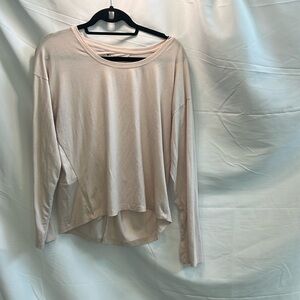 Athleta Long Sleeve with Open Back - Light Pink